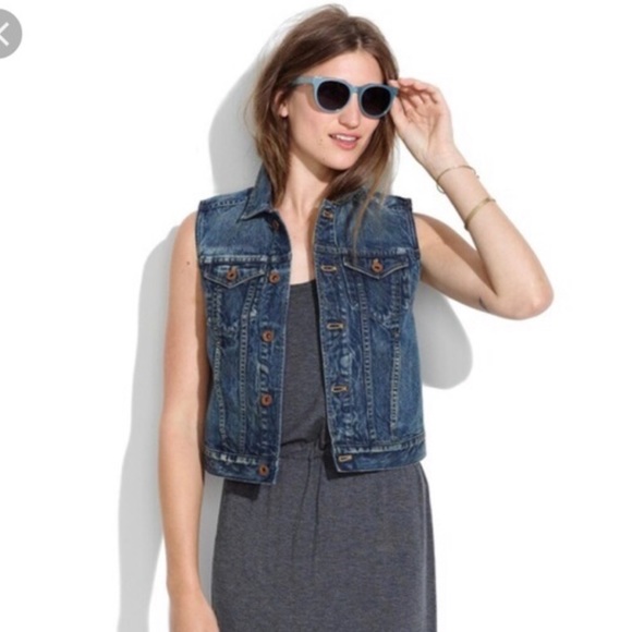 madewell denim vest